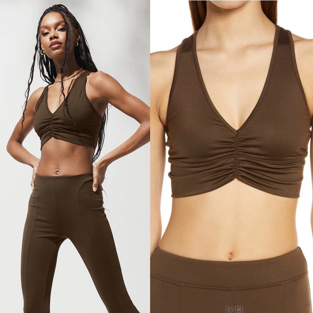 Alo Wild Thing Bra Espresso